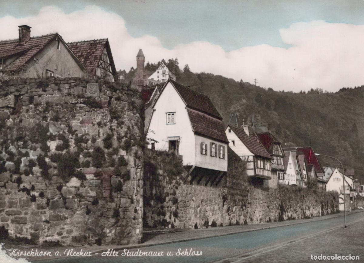 Cartoline: Germany Hirschhorn Am Neckar Old City Wall and Real Photo Unposted *YAW288