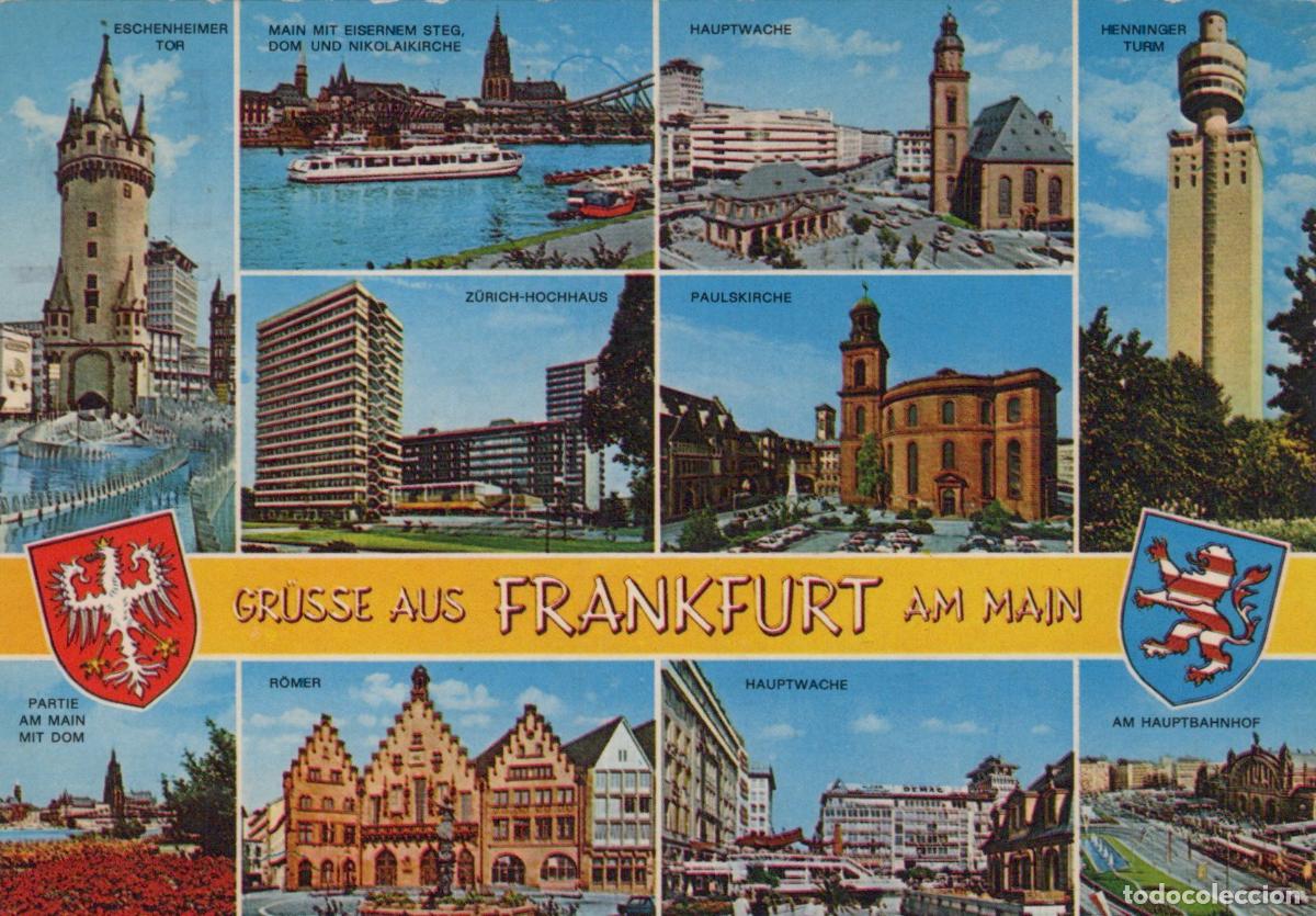 Postales: Germany Frankfurt am Main Multi View Eschenheimer Tor Main River *YAW234