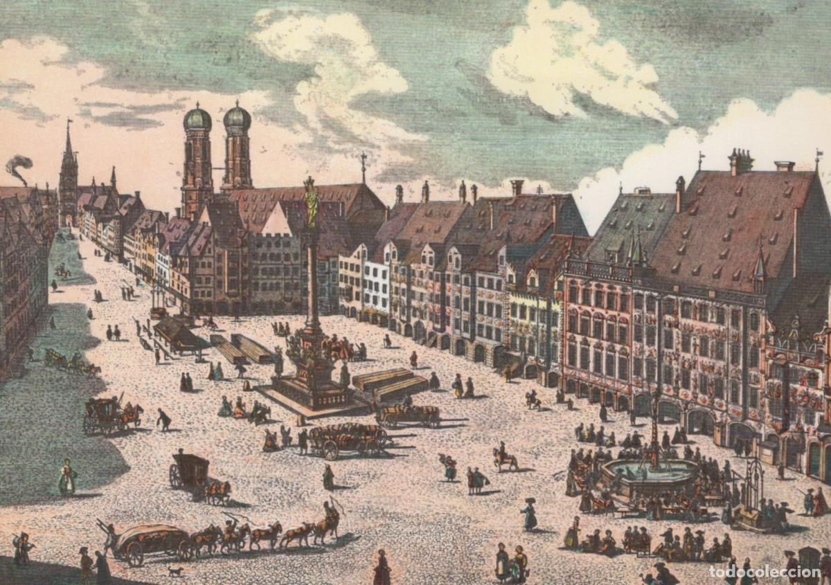 Postais: Germany Munich Marketplace 17th Century Historic City Square Unposted *YAW252