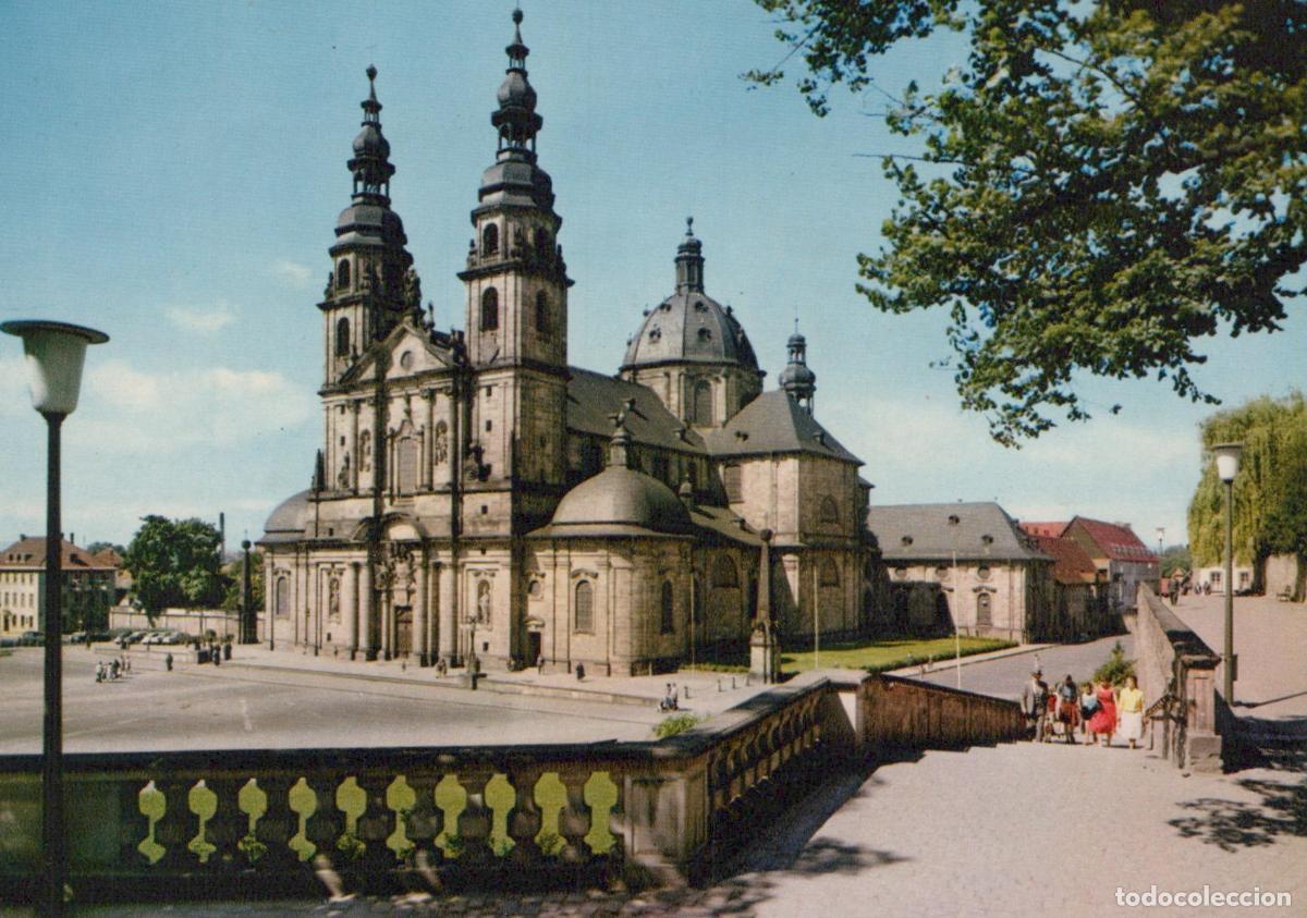 Cartoline: Germany Fulda Cathedral Dom Baroque City Architecture Vintage Unposted *YAW320