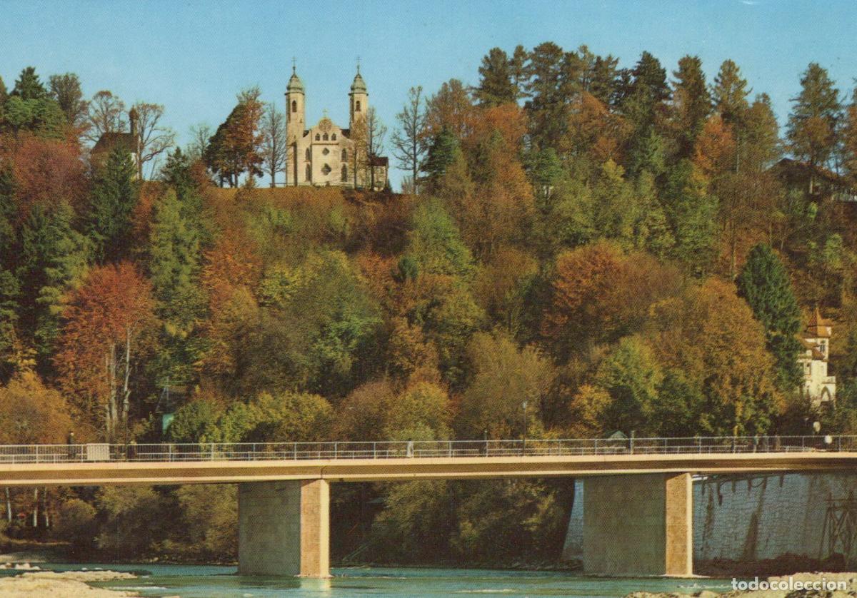 Postales: Germany Bad T&ouml;lz New Isar Bridge With Kalvarienberg Church Unposted *YAW345
