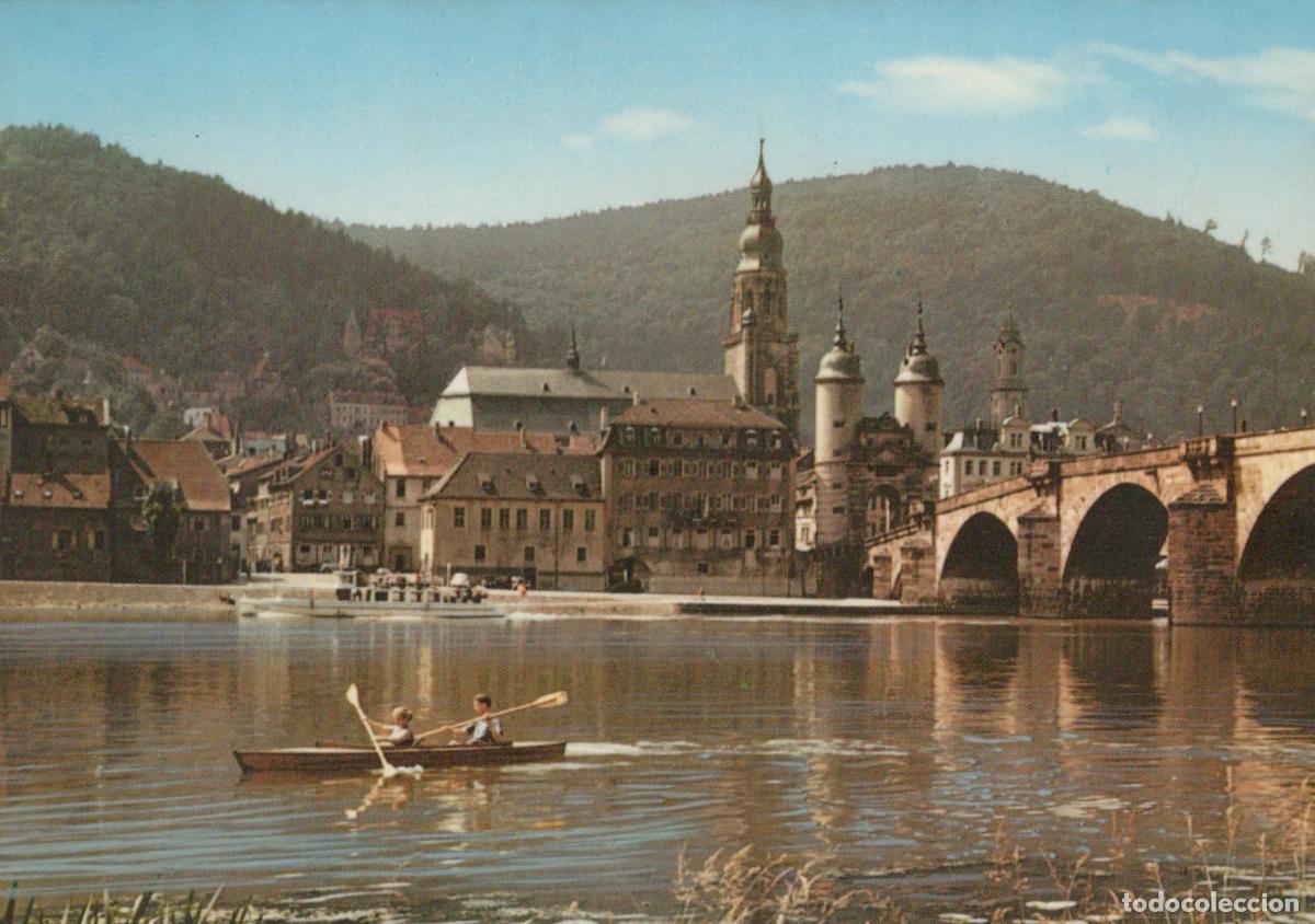 Postais: Germany Heidelberg Neckar River With Old Bridge and Cityscape Unposted *YAW351