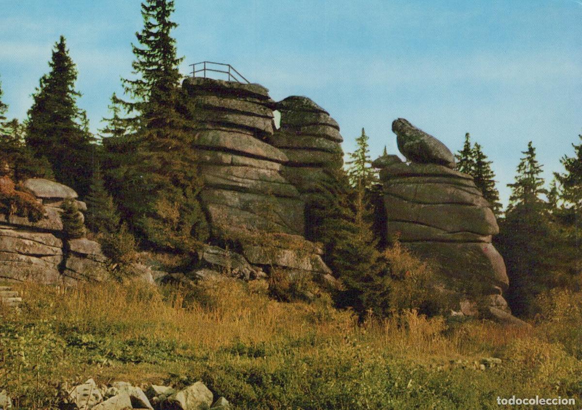 Cartoline: Germany Altreichenau Dreisesselfelsen 1312m Bayerischer Wald Unposted *YAW355