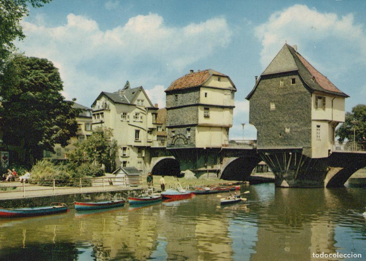Cartoline: Germany Bad Kreuznach Br&uuml;ckenh&auml;user Historic Bridge Houses On Unposted *YAW363