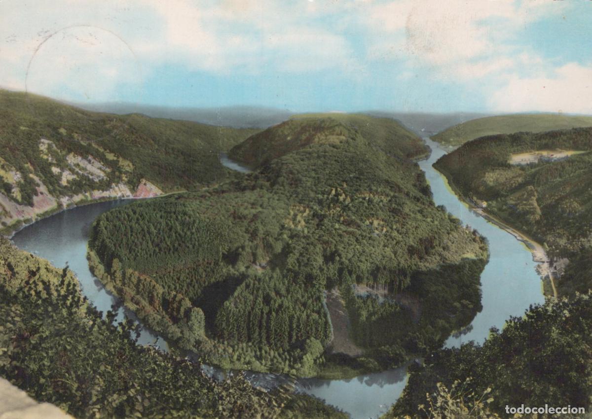 Cartoline: Germany Mettlach Saarschleife River Bend Landscape *YAW365