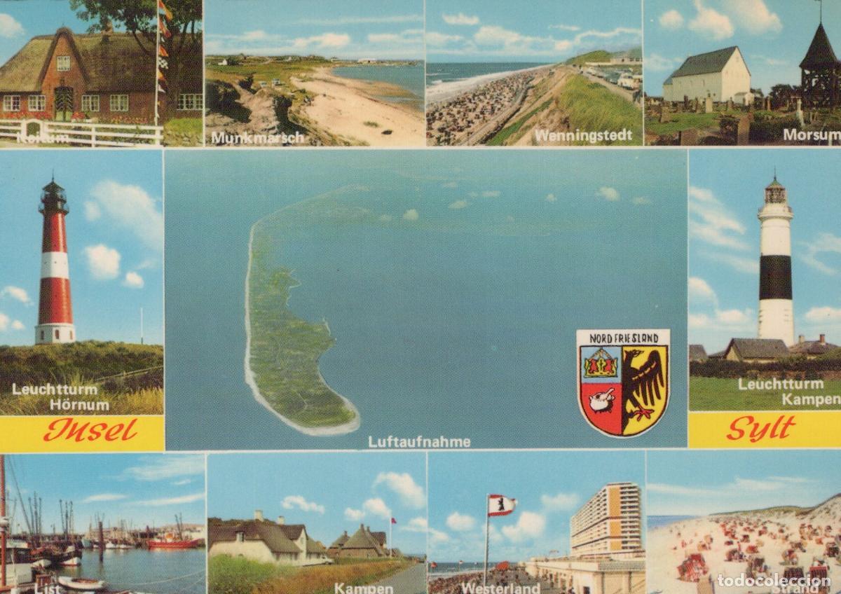 Postales: Germany Sylt Island Lighthouse Beach Village Collage Unposted *YAW385