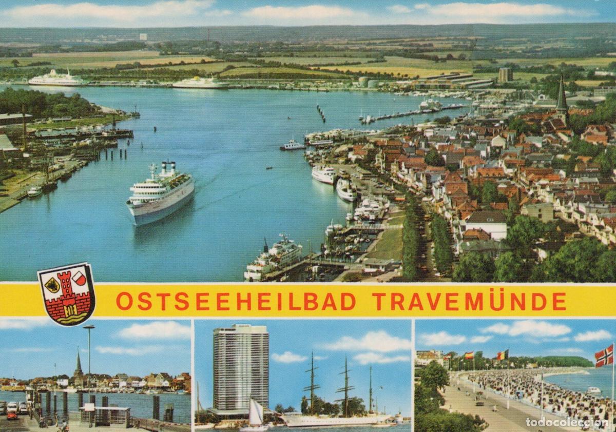 Cartes Postales: Germany Travem&uuml;nde Travemunde Baltic Sea Resort Ships Boats Unposted *YAW391