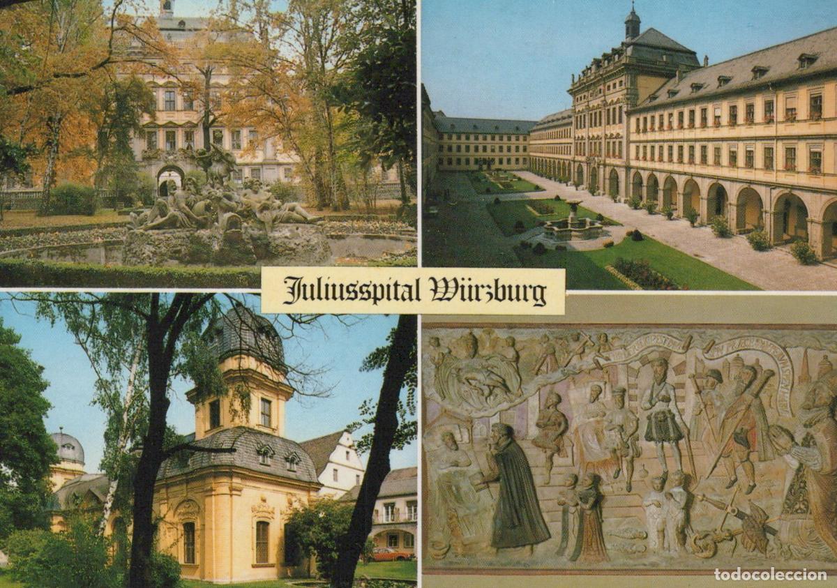 Postales: Germany W&uuml;rzburg Juliusspital Auverabrunnen Innenhof Unposted *YAW398