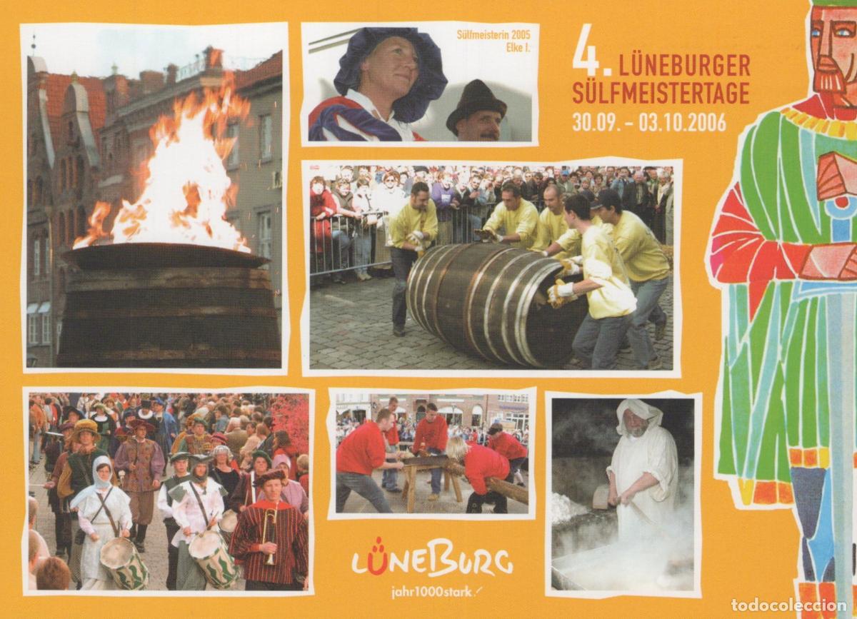 Postcards: Germany L&uuml;neburg S&uuml;lfmeistertage Festival People Barrel Rolling Unposted *YAW396