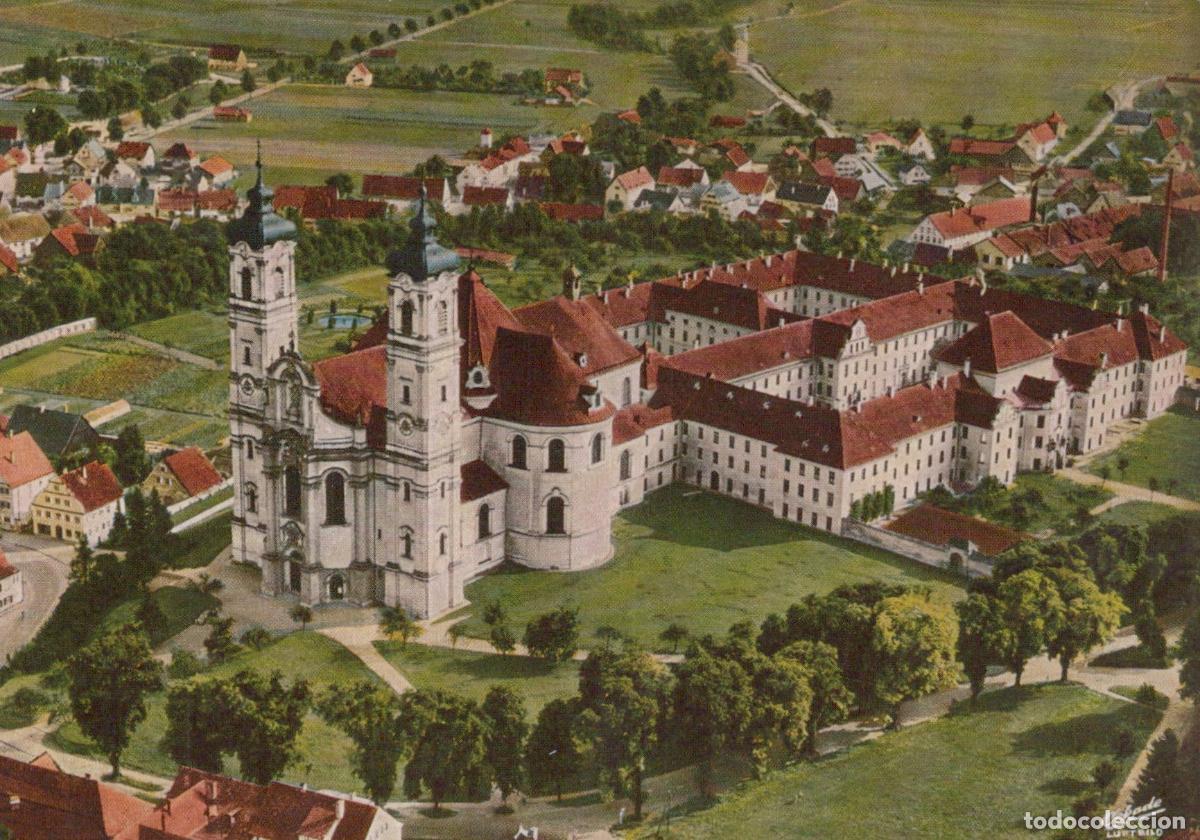 Postkarten: Germany Ottobeuren Benedictine Abbey Aerial View Baroque Architecture *YAW405