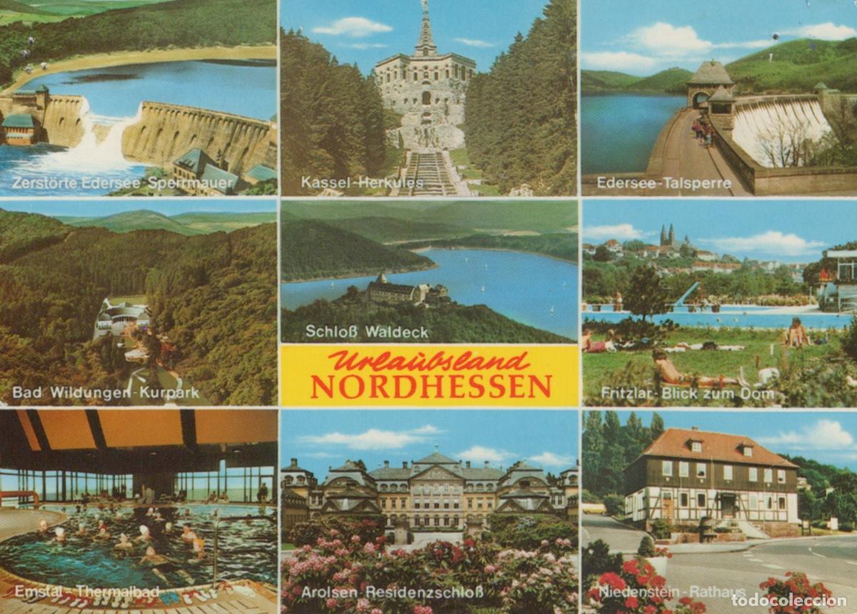 Postkarten: Germany Nordhessen Collage of Featuring Landscapes and Architecture *YAW406