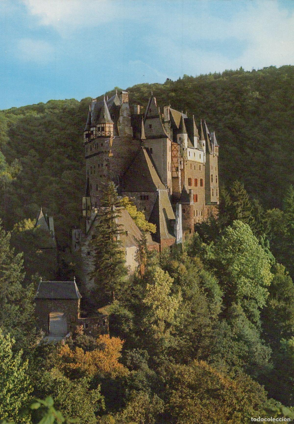 Postcards: Germany Wierschem Eltz Castle Medieval Architecture Forest Unposted *YAW428