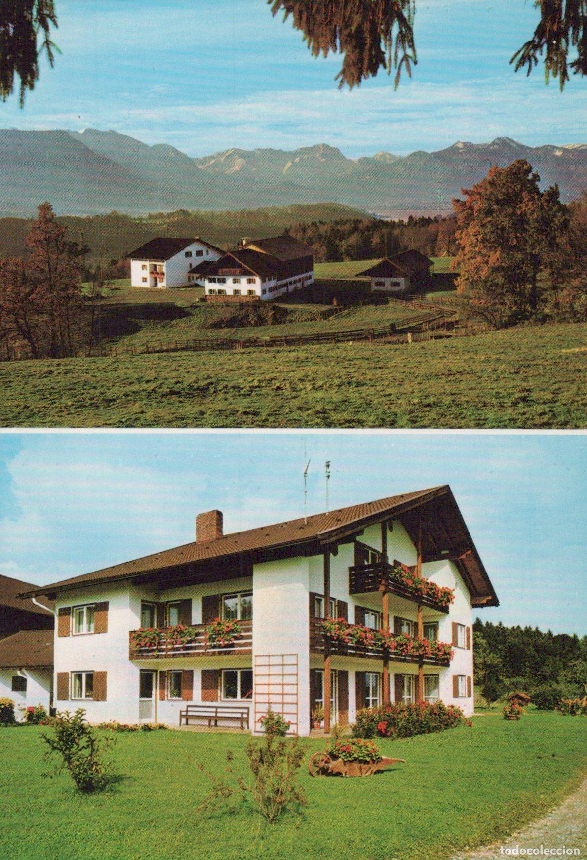 Postkarten: Germany Murnau am Staffelsee Two Views of A Hotel in Murnau Unposted *YAW448