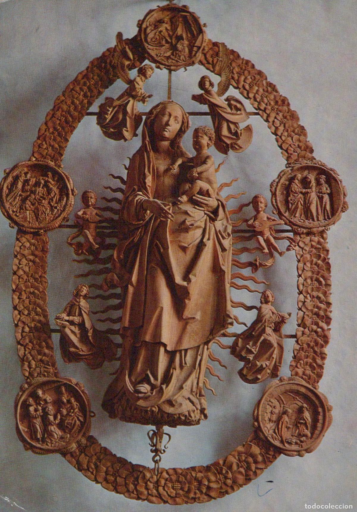 Postales: Germany Volkach Madonna in Rosary By Tilman Riemenschneider Wood Carving *YAW446