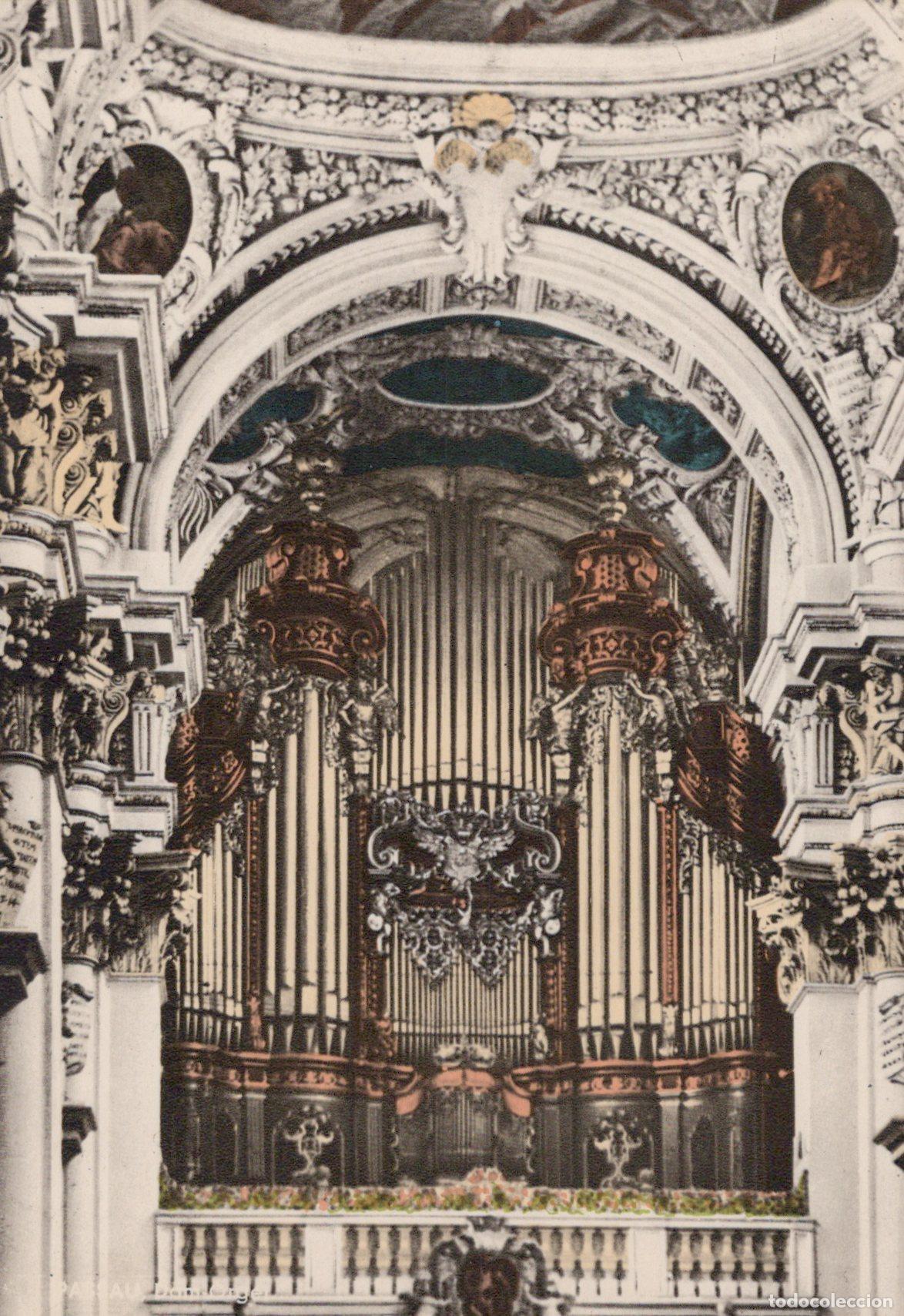 Cartes Postales: Germany Passau Cathedral Organ Ornate Baroque Interior Unposted *YAW453
