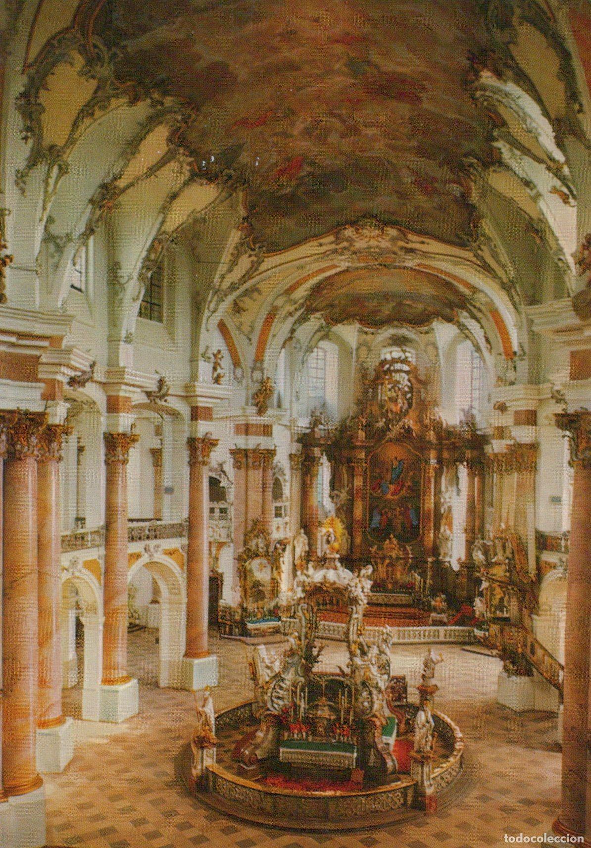 Postais: Germany Staffelstein Vierzehnheiligen Basilica Interior Baroque Unposted *YAW463
