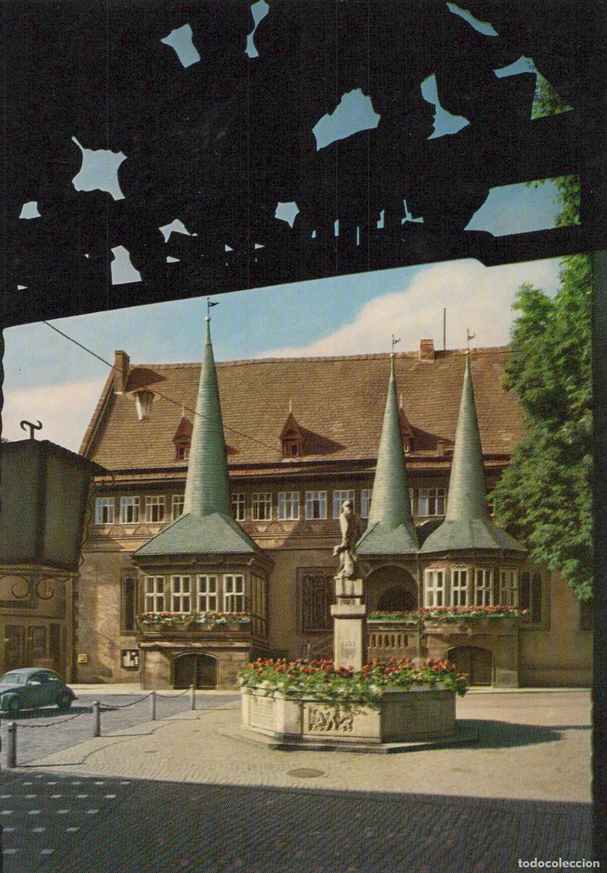 Postales: Germany Einbeck Rathaus Town Hall With Fountain and Spire Unposted *YAW465