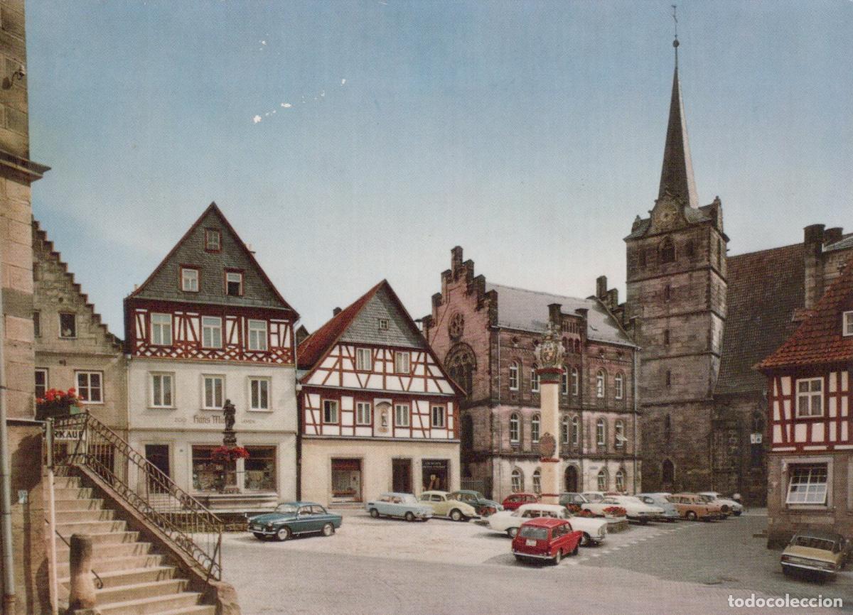 Cartes Postales: Germany Kronach Melchior Otto Platz With Catholic Parish Church Unposted *YAW332