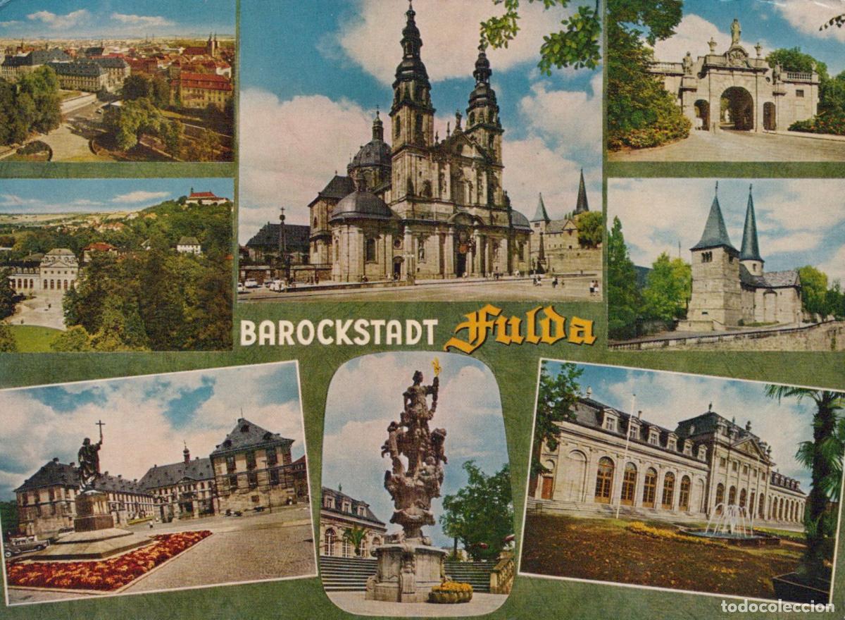 Postales: Germany Fulda Baroque City Cathedral Palace Michaeliskirche Collage *YAW337