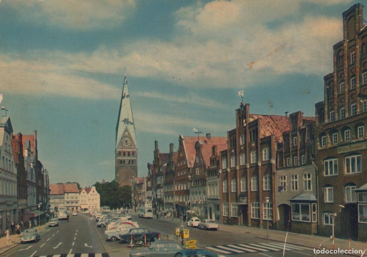 Postais: Germany L&uuml;neburg Street View With St John S Church Tower Historic *YAW488