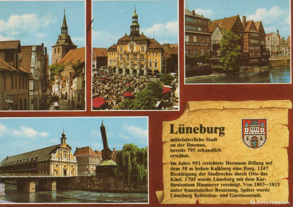 Postales: Germany L&uuml;neburg Historic City Views Market Square Old Town Hall *YAW490