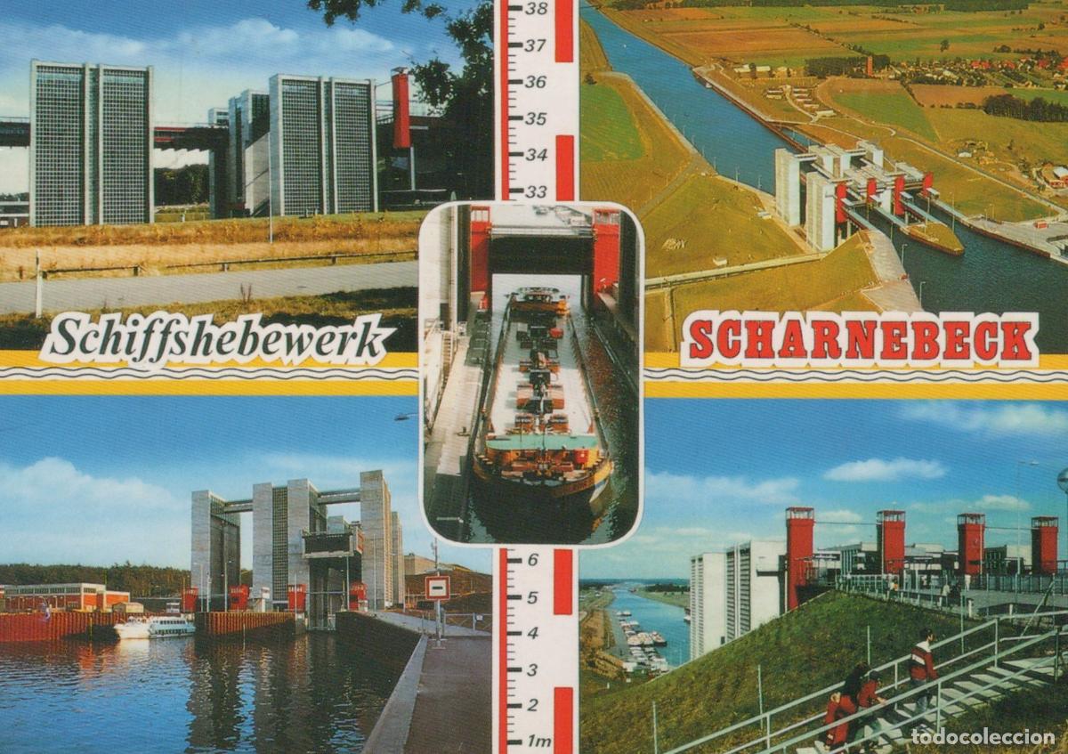 Postkarten: Germany Scharnebeck Schiffshebewerk Ship Lift Multi View *YAW495