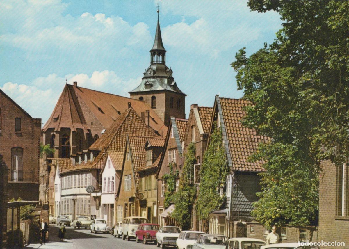 Postkarten: Germany L&uuml;neburg Auf Dem Meere Street View With St Michaelis Unposted *YAW498