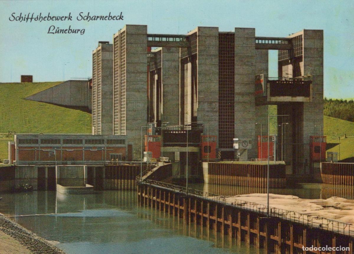 Postkarten: Germany L&uuml;neburg Schiffshebewerk Scharnebeck Modern Ship Lift Unposted *YAW496