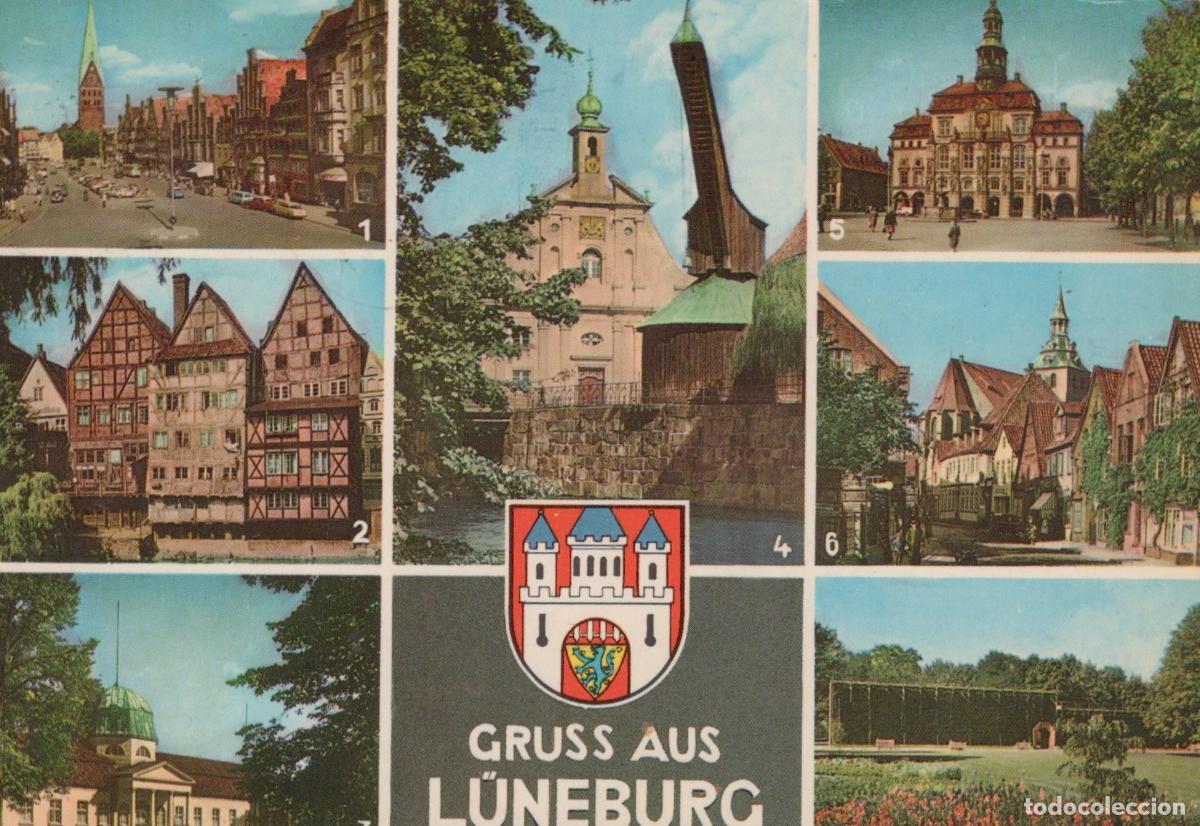 Postkarten: Germany L&uuml;neburg Multi View Collage Historic Buildings Cityscape *YAW505