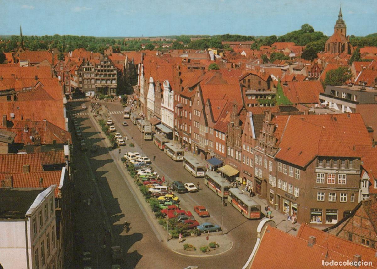 Postkarten: Germany L&uuml;neburg Am Sande Street View With Buses and Historic Unposted *YAW501