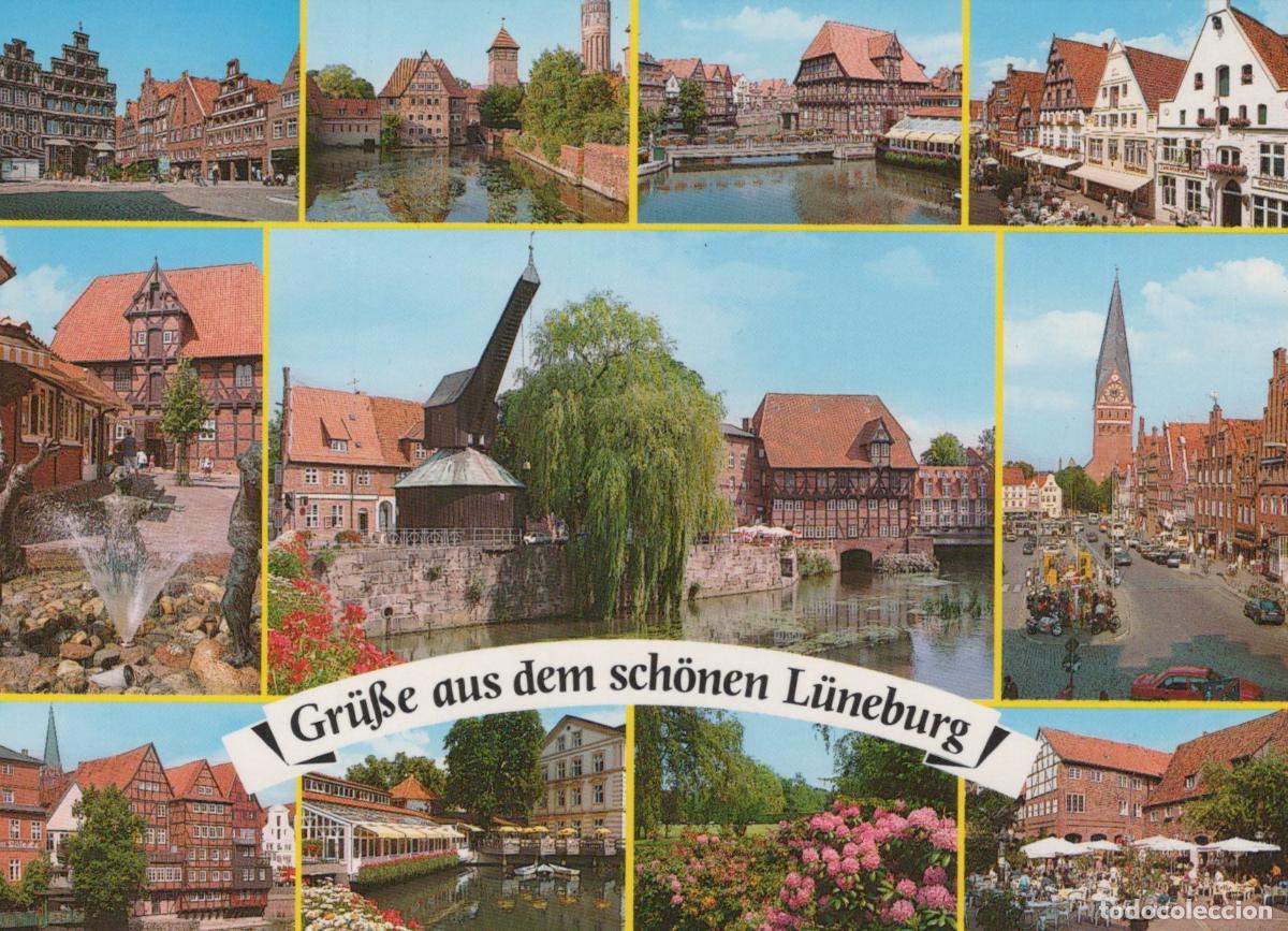 Postkarten: Germany L&uuml;neburg Multi View Historic Cityscape Architecture Unposted *YAW510