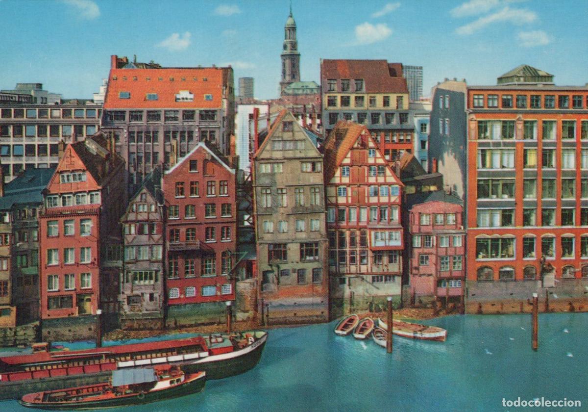 Postales: Germany Hamburg Romantic Old City Waterways Medieval Houses Unposted *YAW352