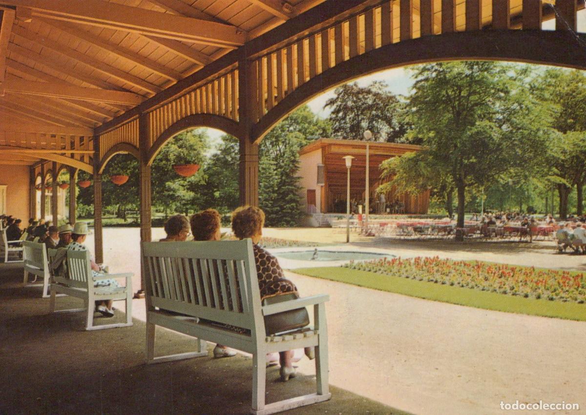 Postkarten: Germany L&uuml;neburg Kurpark am Musikpavillon 1950s *YAW525