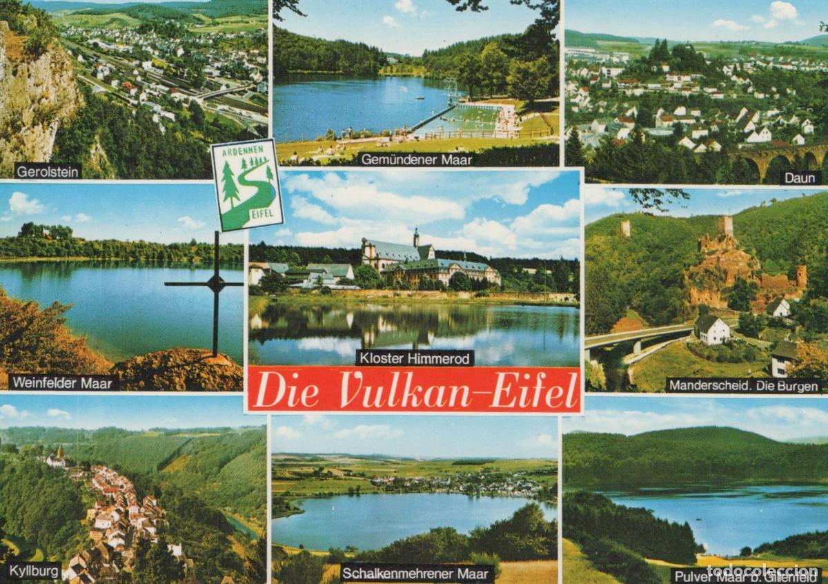Postkarten: Germany Eifel Region Multi View Maars Castles Monastery Towns Unposted *YAW364