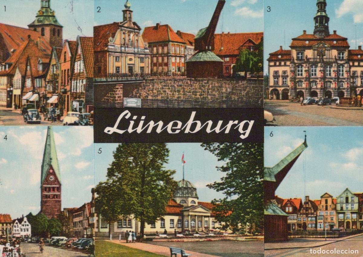 Postales: Germany L&uuml;neburg Multi View Old Town Hall St Michaelis Church Old Crane *YAW533