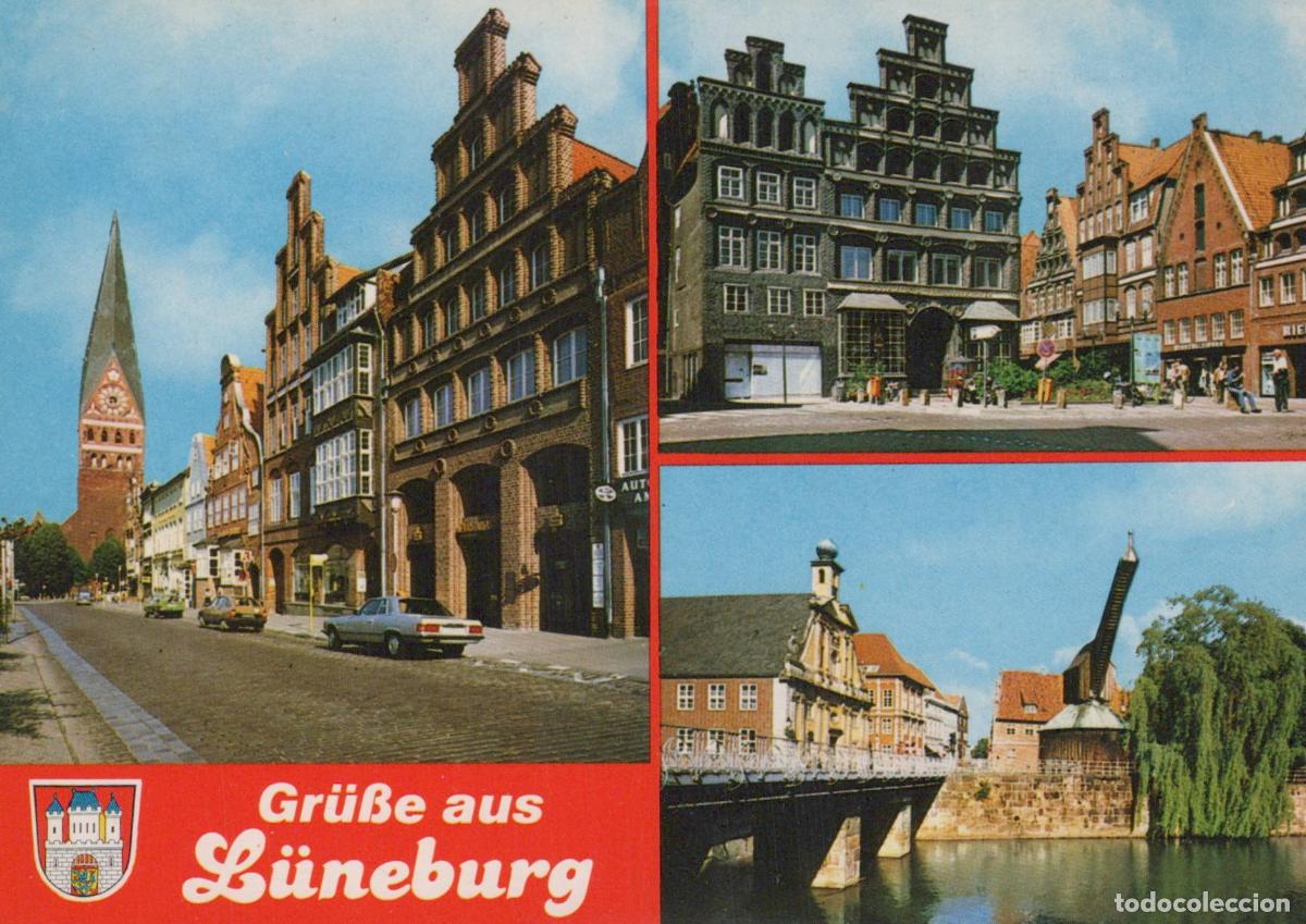 Postais: Germany L&uuml;neburg Lueneburg Historic Buildings Street Scene Unposted *YAW538