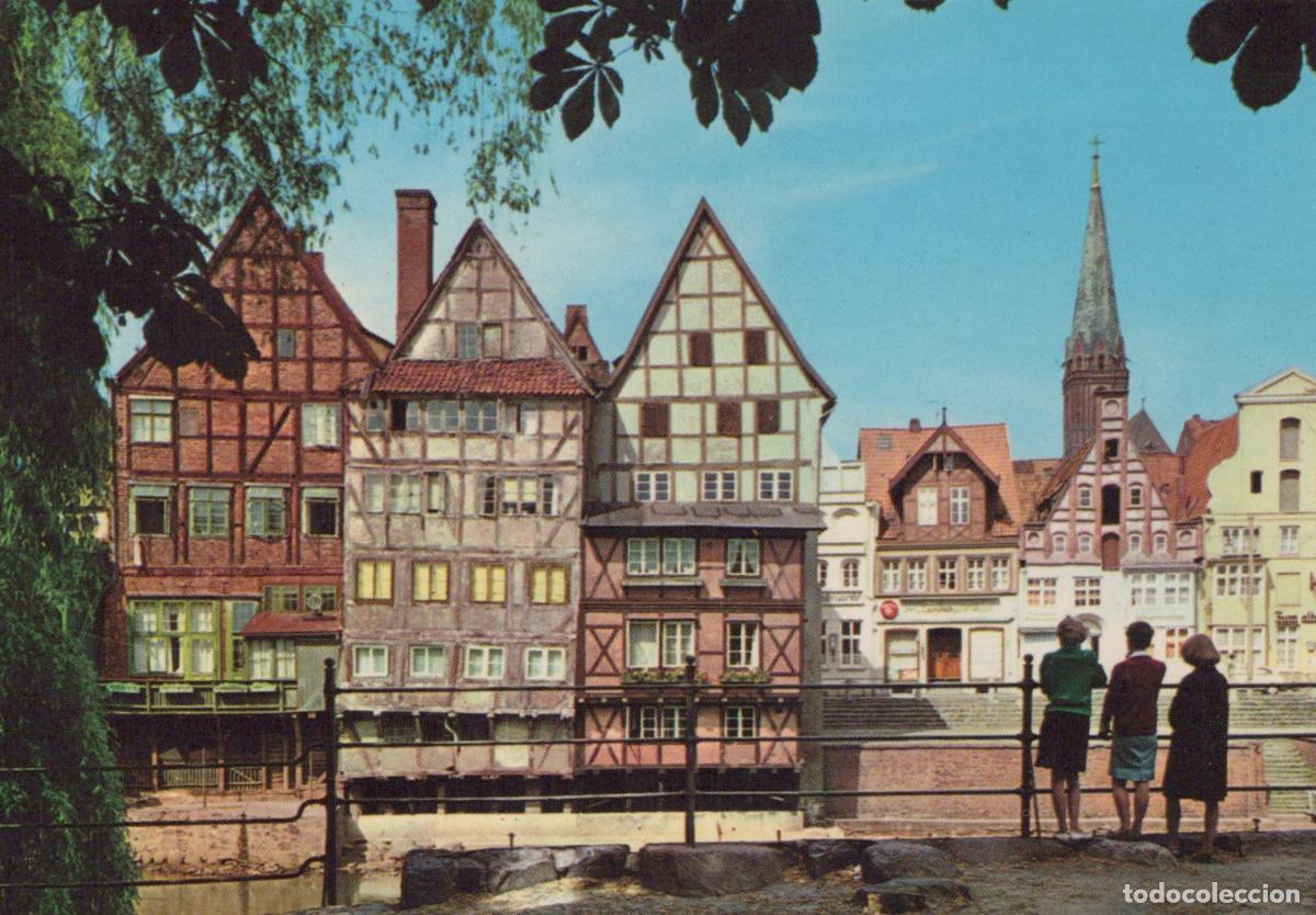 Postkarten: Germany L&uuml;neburg Historic Half Timbered Houses Along the Ilmenau River *YAW540