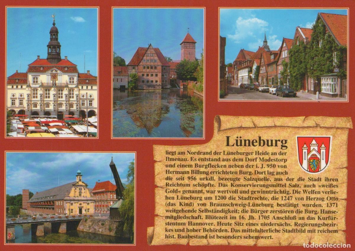 Postais: Germany L&uuml;neburg Historic Town Hall Old Crane and Medieval Unposted *YAW545