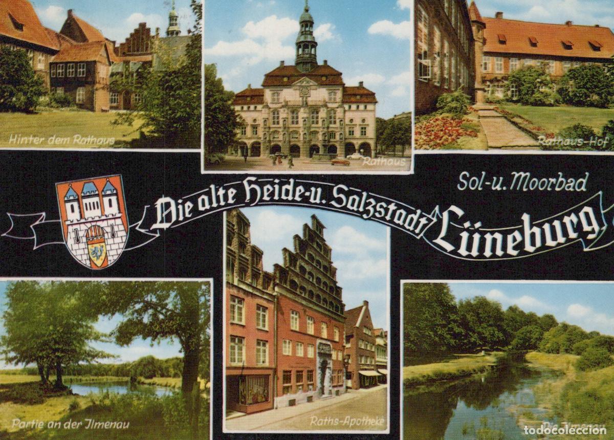 Postales: Germany L&uuml;neburg Multi View Rathaus Ilmenau River Architecture Cityscape *YAW541