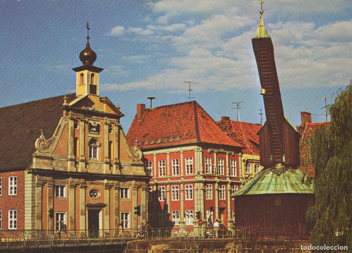 Postkarten: Germany L&uuml;neburg Historic Buildings and Old Crane On the Unposted *YAW556