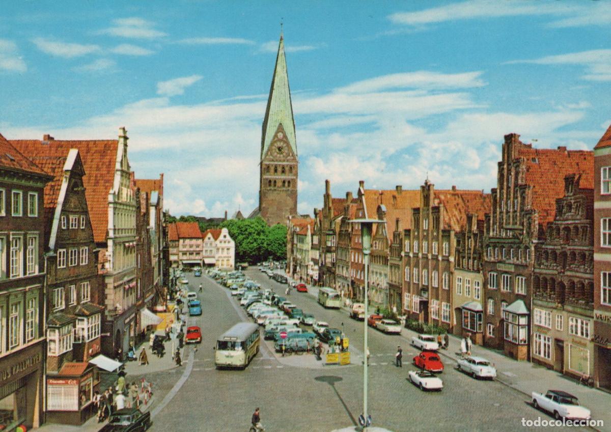 Postkarten: Germany L&uuml;neburg Am Sande Johanniskirche Cityscape Street View Unposted *YAW563