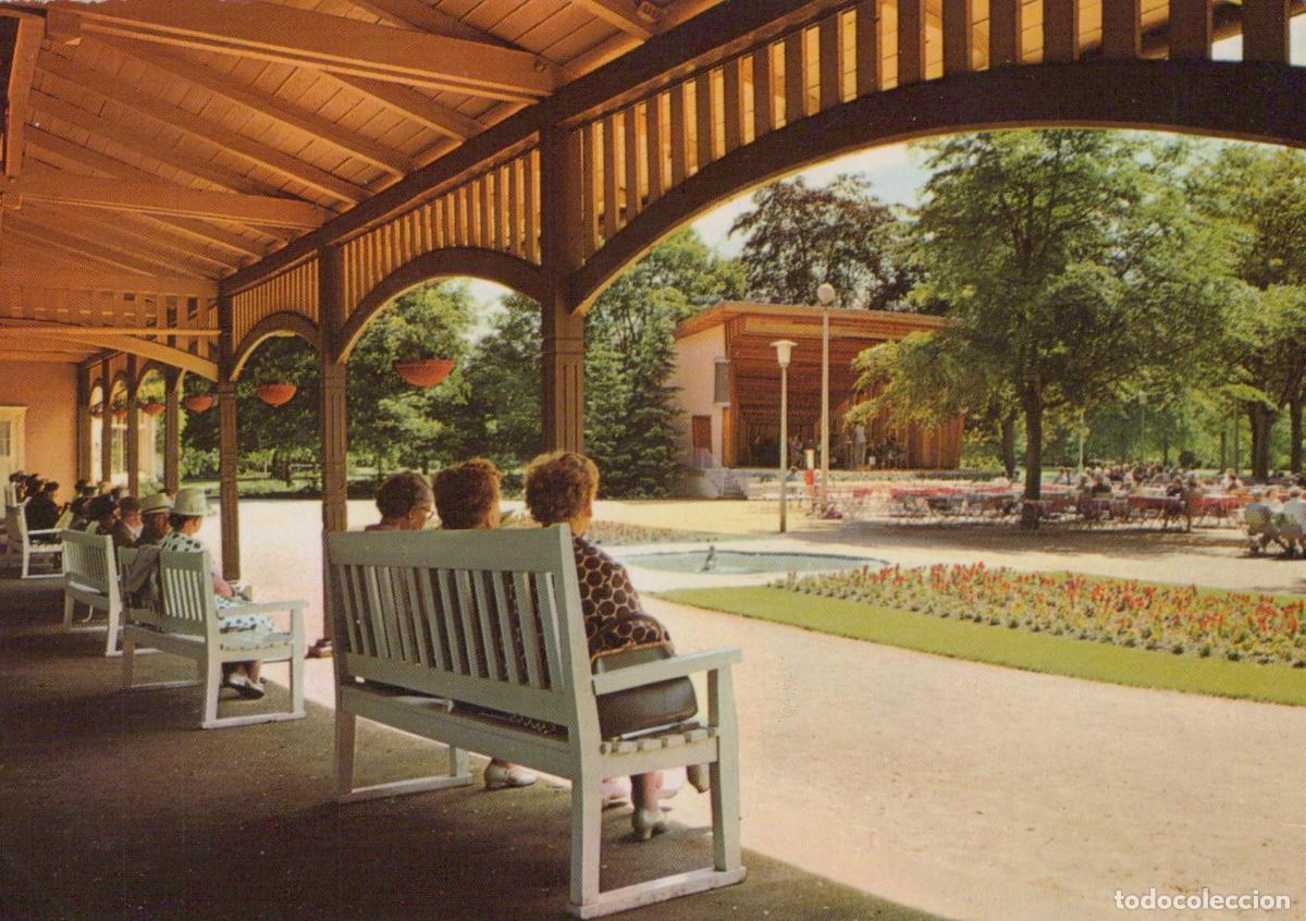 Postkarten: Germany L&uuml;neburg Spa Park Music Pavilion People Benches Unposted *YAW571