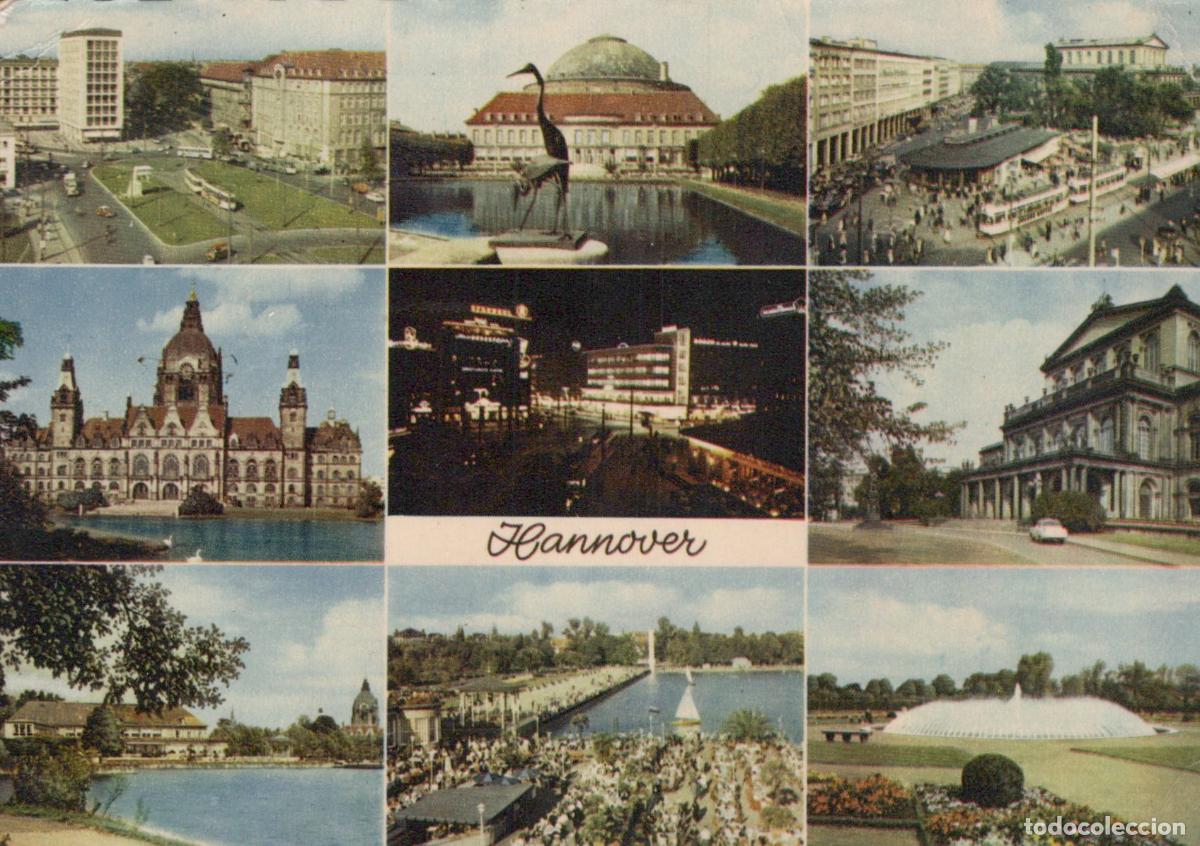 Postales: Germany Hannover Multi View Cityscape Architecture Buildings Lake *YAW414