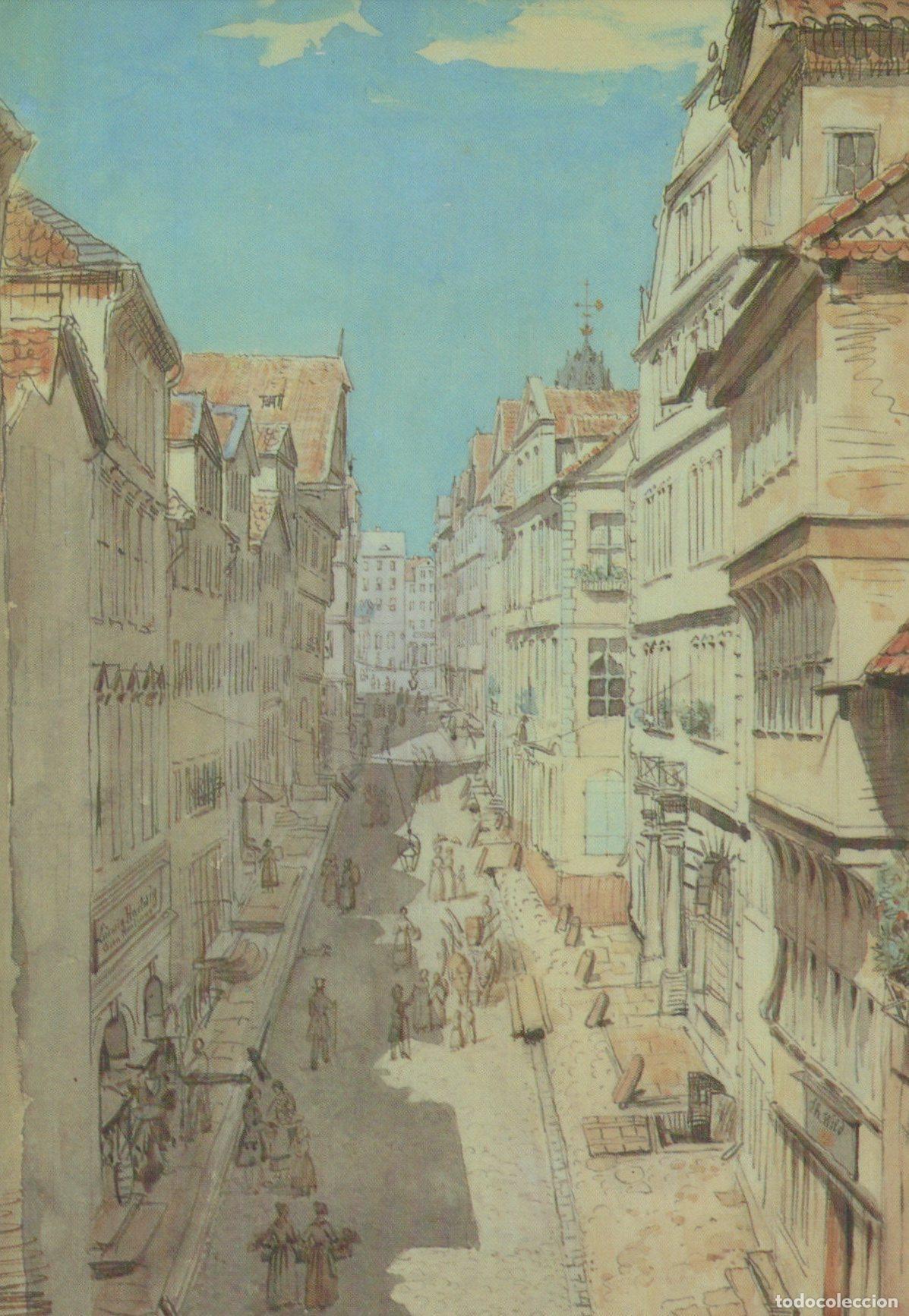 Postkarten: Germany Kassel Marktgasse Street Scene Ludwig Emil Grimm Unposted *YAW422