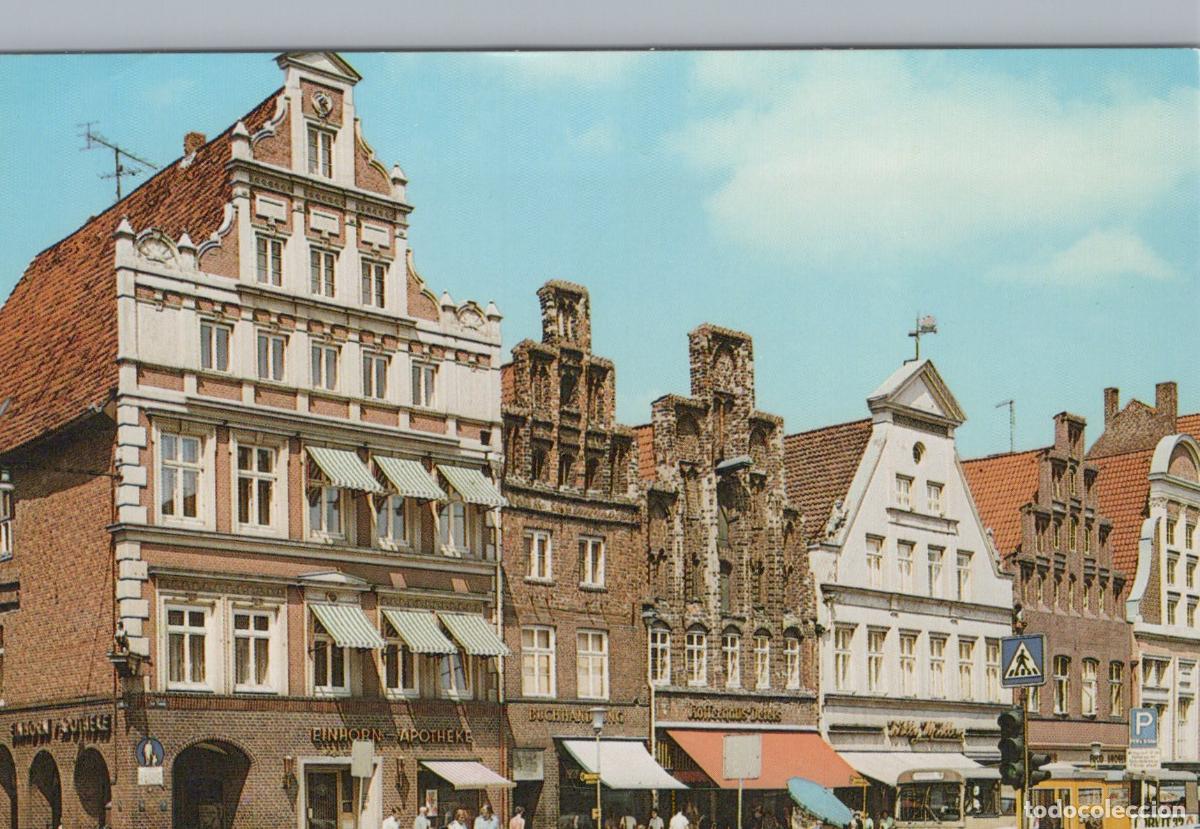 Postkarten: Germany L&uuml;neburg Fachwerkh&auml;user am Sande Historic Half Timbered Unposted *YAW611