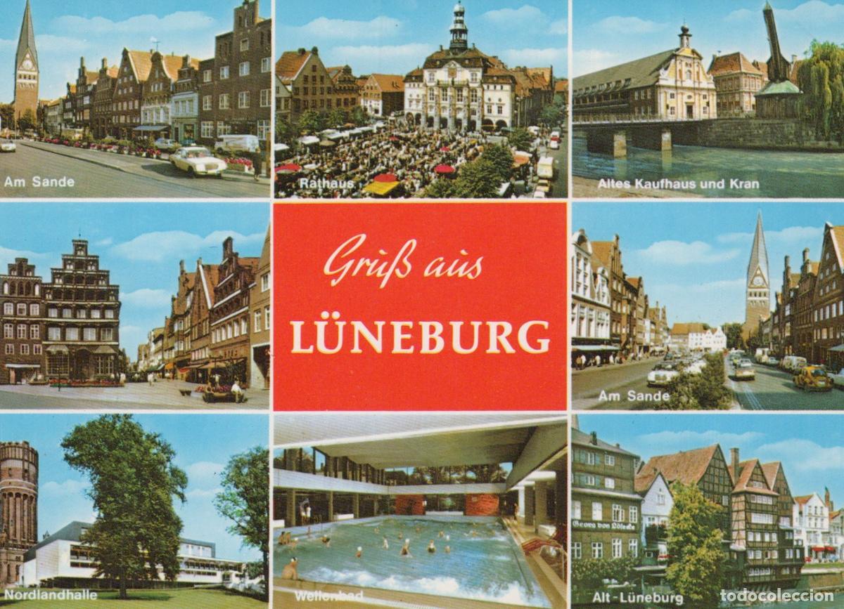 Postkarten: Germany L&uuml;neburg Multi View Rathaus am Sande Altes Kaufhaus Unposted *YAW623