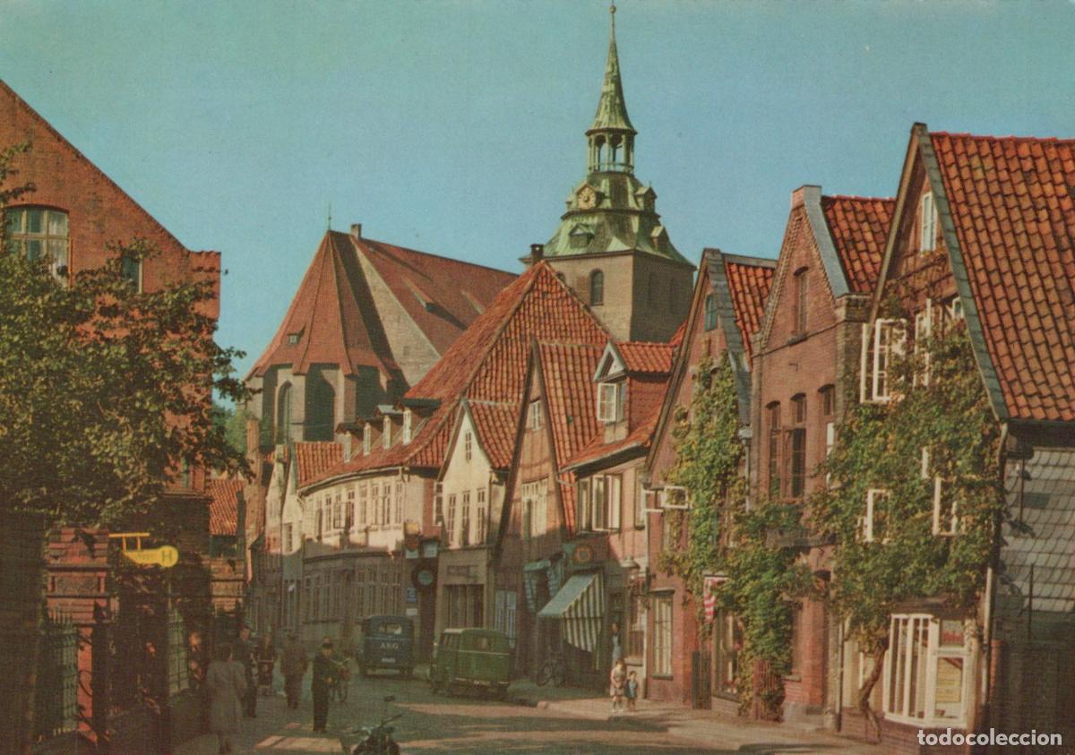 Postkarten: Germany Hamburg Street View With St Michaelis Church and Unposted *YAW638