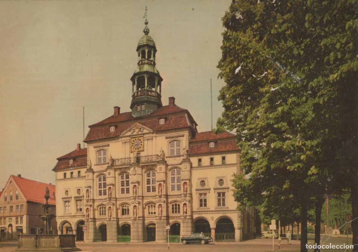 Postkarten: Germany L&uuml;neburg Rathaus Town Hall Architecture 1950s Vintage Unposted *YAW660