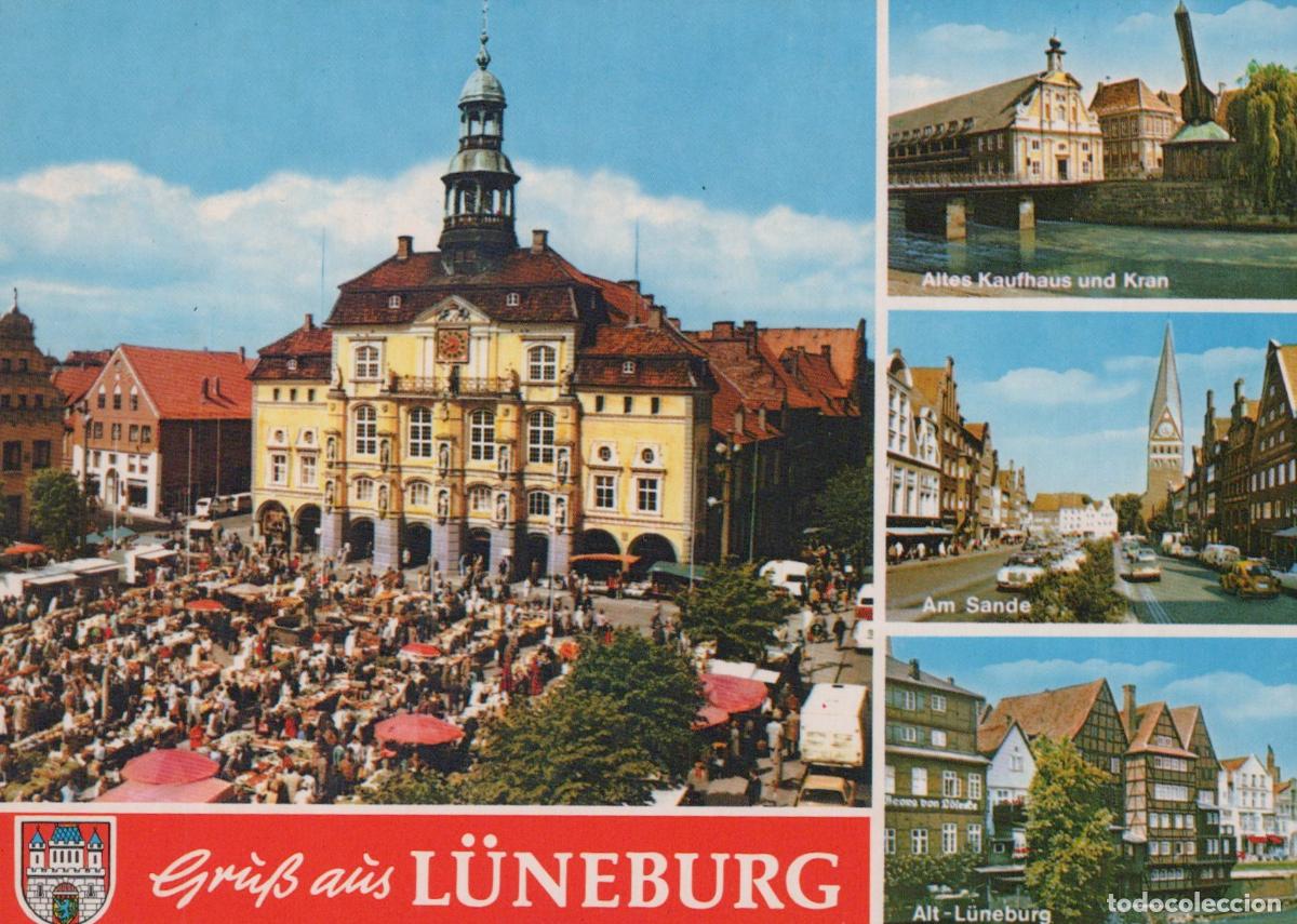 Postkarten: Germany L&uuml;neburg Market Square Town Hall Altes Kaufhaus am Unposted *YAW658