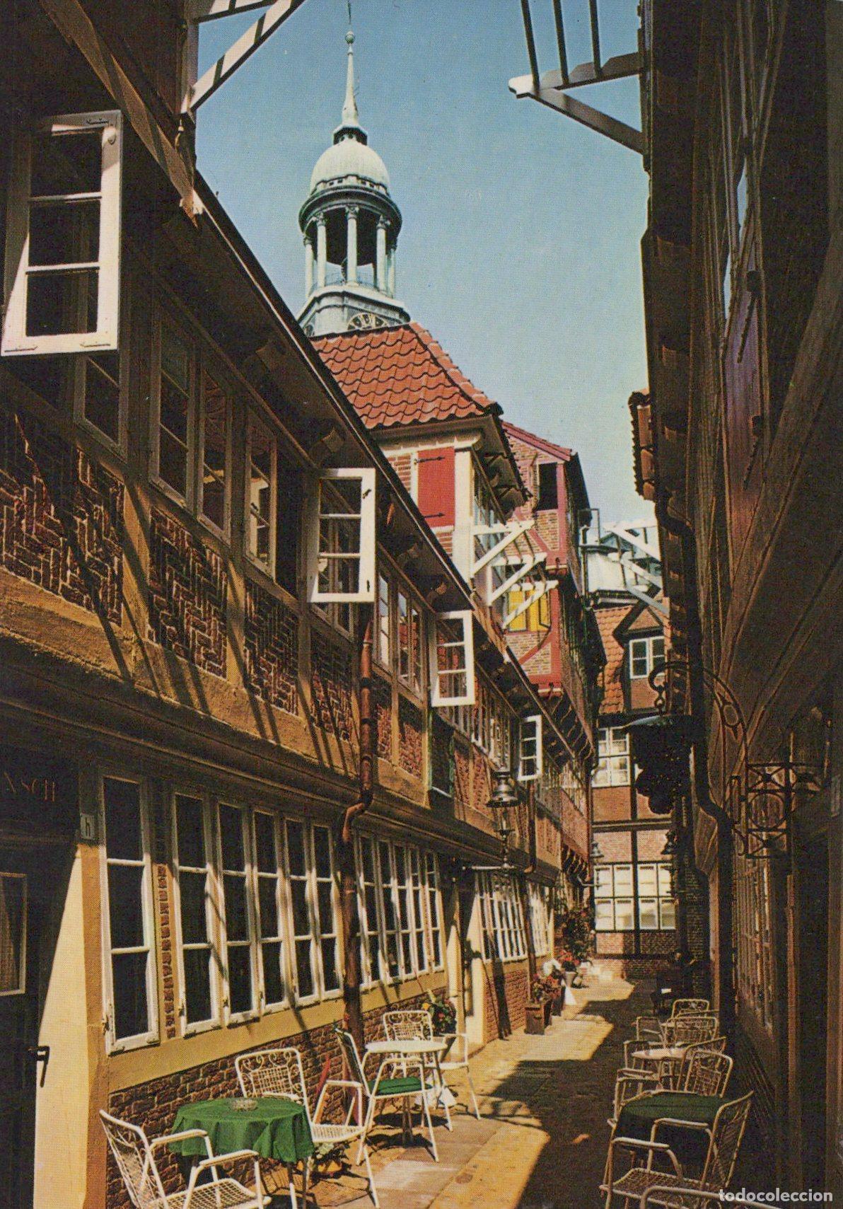 Postkarten: Germany Hamburg Kramer Amtswohnungen Historic Alleyway Unposted *YAW467